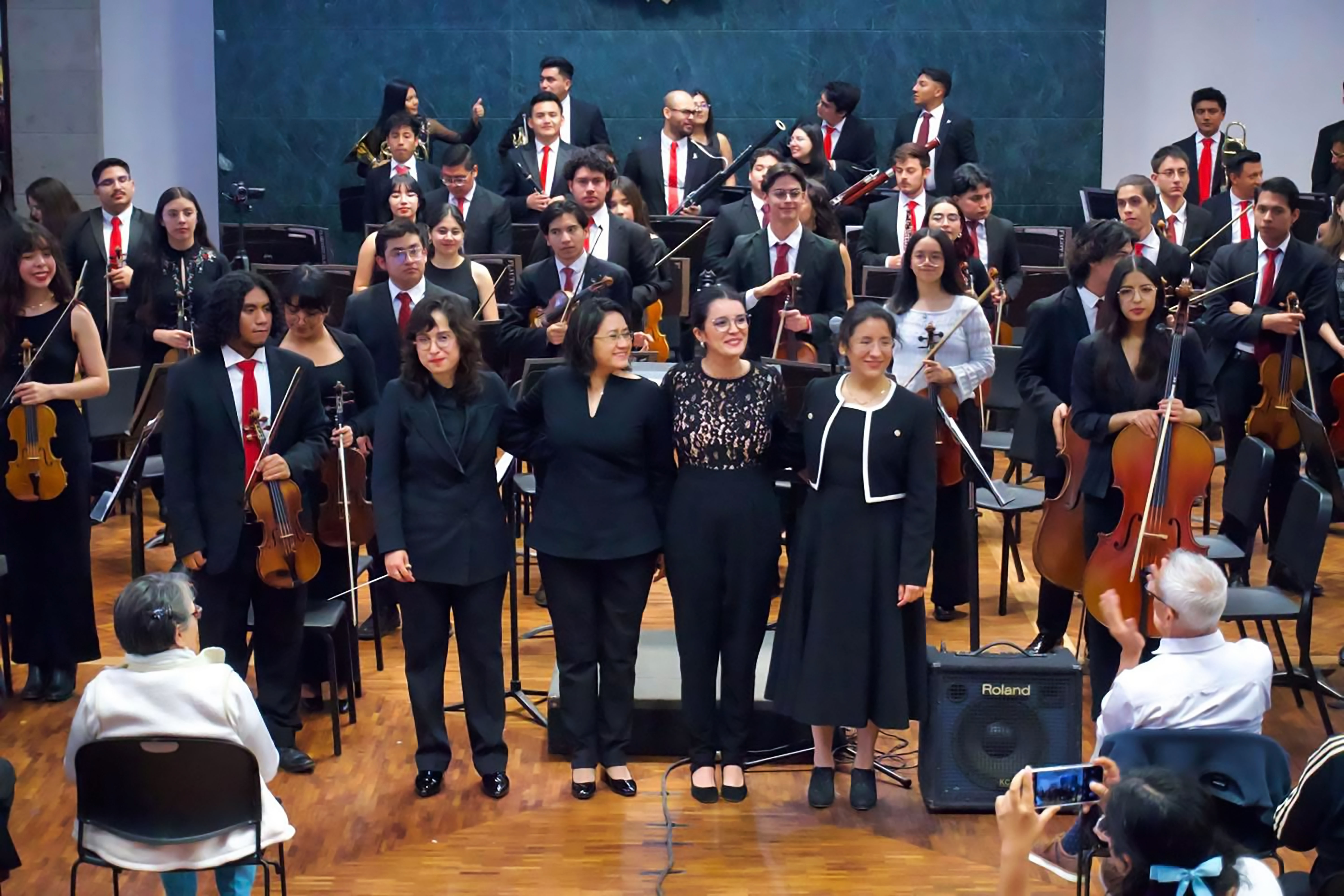 Andrea Núñez, Citlali Aguilar Benítez, Acela Julieta Márquez Soto y Liliana Mejía Velázquez